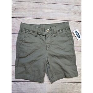 Old Navy Toddler Boys Shorts Size 3T Straight Adjustable Waist Green‎ NWT